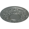 thumbnail image 3 of 32 3/4"OD x 2 1/2"P Jackson Ceiling Medallion (Fits Canopies up to 13 1/2"), Hand-Painted Platinum, 3 of 6