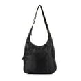 thumbnail image 3 of Karla Hanson Pack n Fold Foldable Hobo Crossbody Bag - Black, 3 of 7