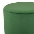 thumbnail image 3 of Mindy Ottoman, Light Green Velvet and Gold Metal Base, Round 19 Inch, 3 of 5