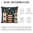 thumbnail image 5 of 4th of July Firecracker Lumbar Throw Pillow Cover,Patriotic Pillows Independence Memorial Day Cushion Case for Sofa Couch, 5 of 5