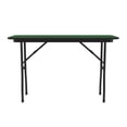 thumbnail image 2 of Correll Deluxe High Pressure Top Folding Table, 18x48", RECTANGULAR GREEN BLACK, 2 of 4