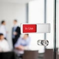 thumbnail image 4 of FRCOLOR occupied sign Privacy Sign for Office Use Acrylic Indicator Sign for Door Status Suitable for Office Restroom Conference Room 2 Pcs,7.01"X1.97"X0.59", 4 of 5