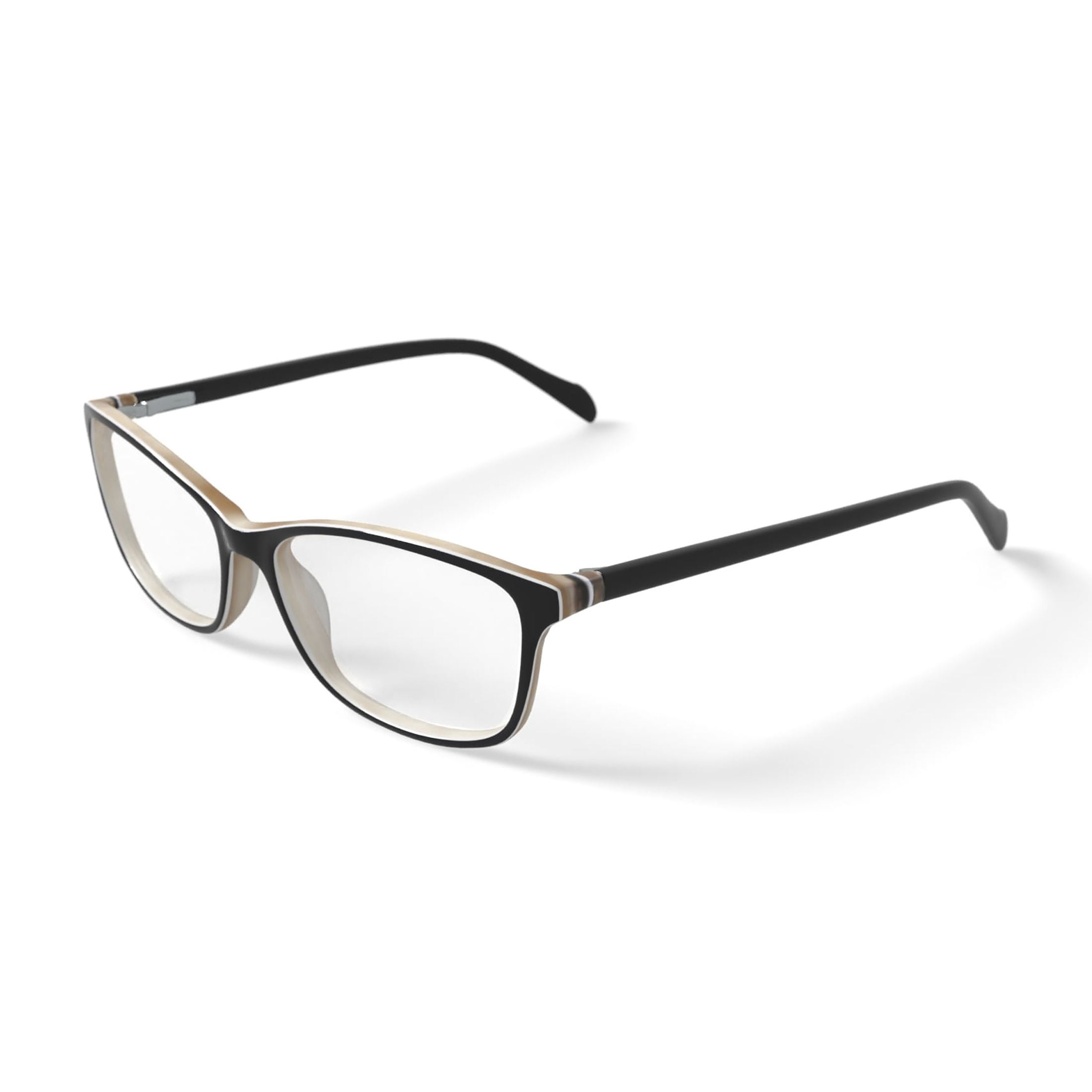 Laura Ashley Women's Lily Rectangular Prescription Eyeglasses with Case, Brown