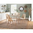 thumbnail image 4 of LumiSource Natural Wood, Cream Fabric Trevi Chair, 4 of 12
