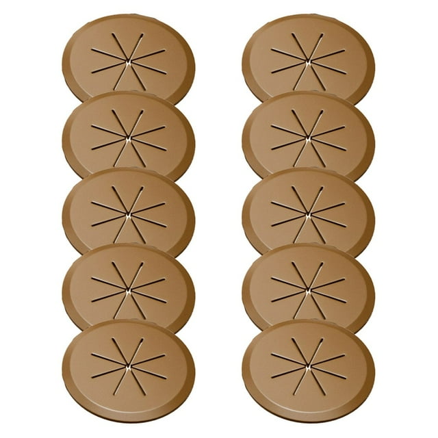 10PCS Desk Wire Hole Covers Decorative Table Computer Desk Cable Hole Covers