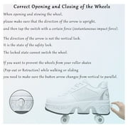 KOFUBOKE Roller Skate Shoes - Sneakers - Roller Shoes 2-in-1 Suitable for Outdoor Sports Skating Invisible Roller Skates The Best Choice for Building Confidence Style