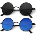 thumbnail image 1 of Gafas de sol KALIYADI redondas polarizadas retro de metal UV47 mm (paquete de 2), 1 of 7