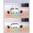 thumbnail image 4 of BUTOMKY Charging Dock for Meta Quest 3S/3, Magnetic Charging Station with RGB Light, VR Headset & Controller Charging Stand Includes 2 Rechargeable Batteries, White Oculus Quest 3S Accessories, 4 of 8
