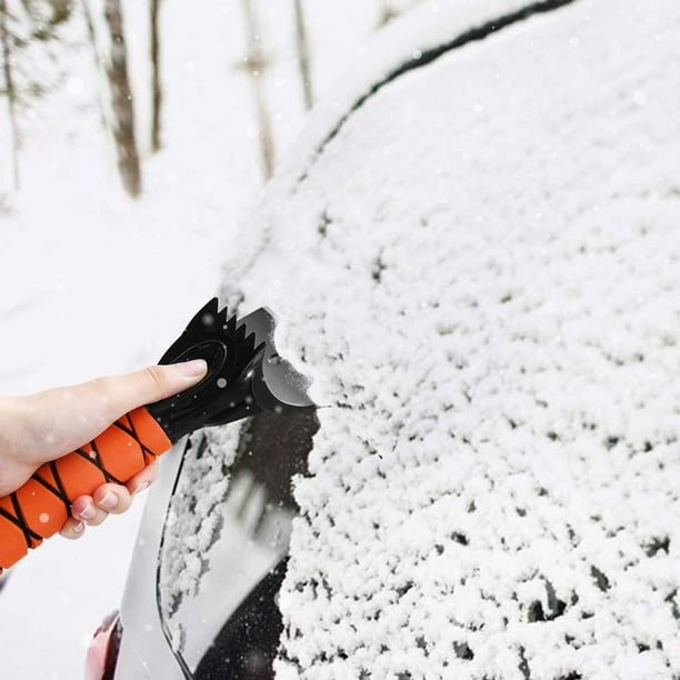 Brosse à neige et grattoir à glace pour voiture, grattoir à neige  extensible et brosse avec poignée en mousse pour pare-brise, fenêtre, SUV,  camion