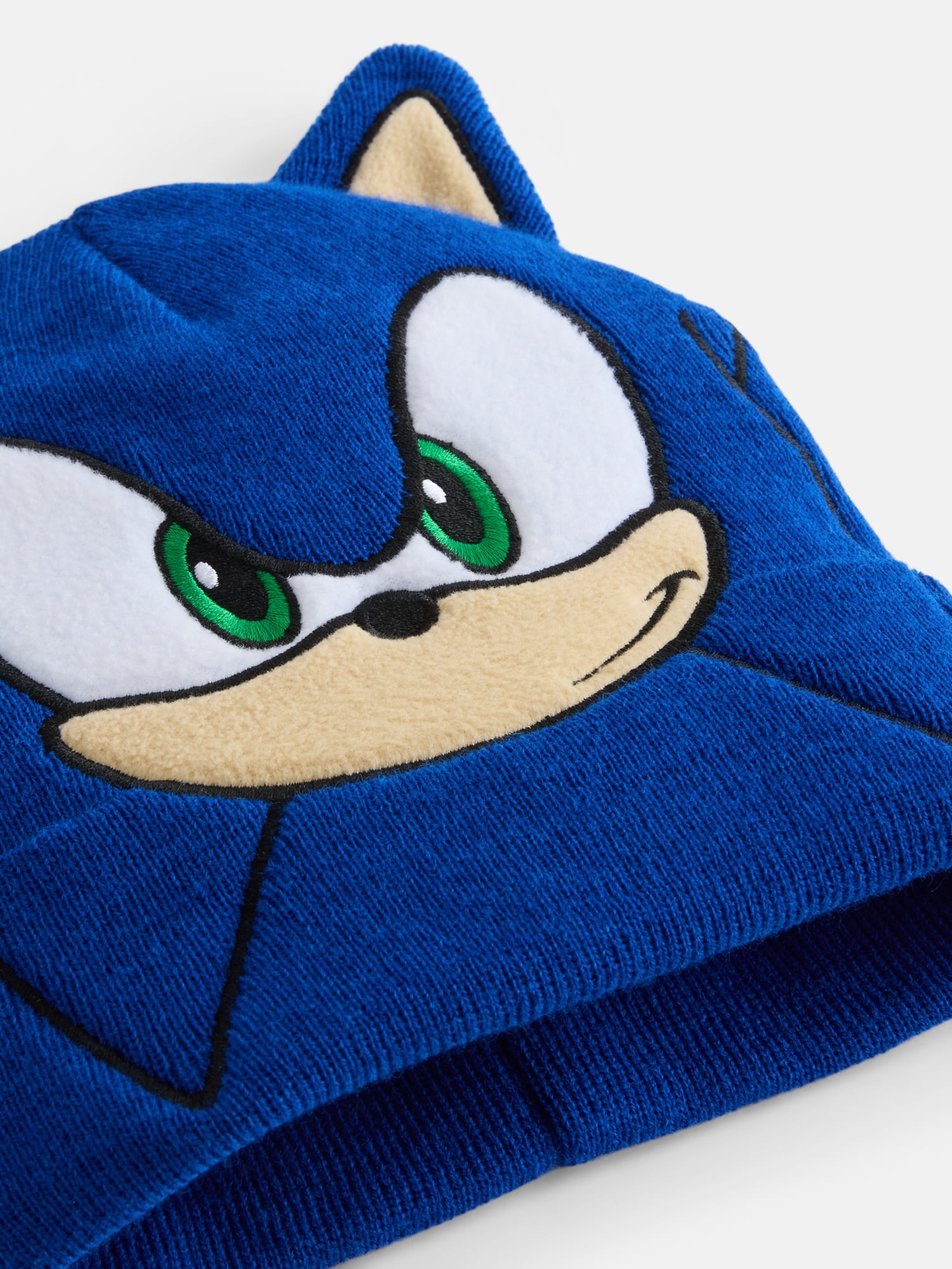 Sonic the Hedgehog Boys Ribbed Knit Beanie and Gloves Set, 2 Piece, One Size