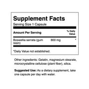 Swanson Double Strength Boswellia-Herbal Supplement Promoting Joint Support-Ayurvedic Herb for Joint Flexibility & Mobility Support-Made w/ Boswellia Serrata Resin-(60 Capsules, 800mg Each) (2 Pack)