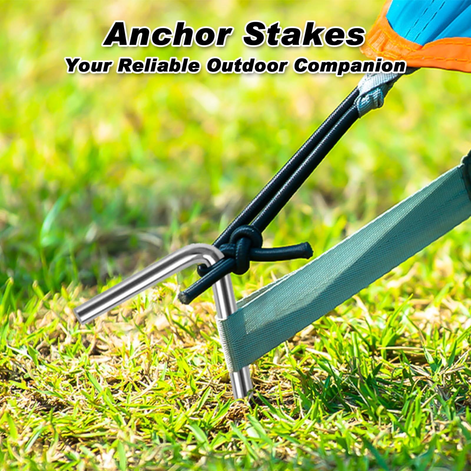 7 Inch Tent Stakes 50 Pack Yard Inflatable For Outdoor Decorations Metal Pegs Heavy Duty Hooks Camping Spikes Canopies  Tarp And Christmas
