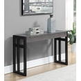 thumbnail image 4 of Pemberly Row Table Console Moderne en Bois Gris Vieilli et Métal, 4 of 7