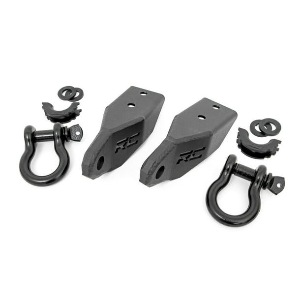 Rough Country Tow Hook Shackle Mount Kit for 20072021 Toyota Tundra RS153