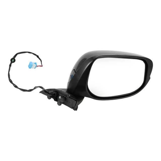 Reemplazo del espejo lateral derecho Unique Bargains para Honda Fit, plegable manual, negro brillante
