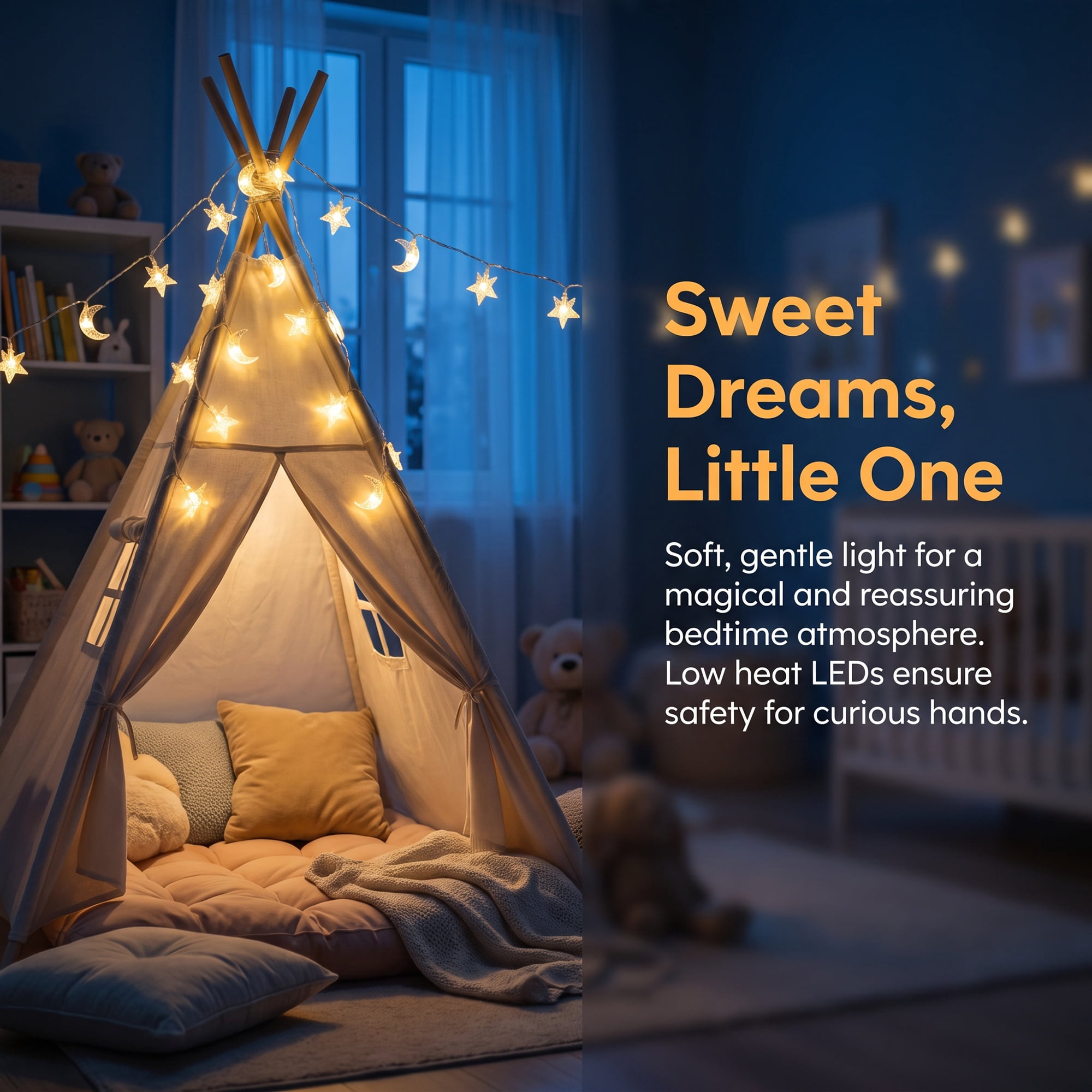 Unique Bargains Star and Moon Fairy Lights with Flexible Wire 9.8 ft USB Powered