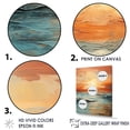 thumbnail image 3 of Designart "Striking Scenery Of Beach Sunset IV" Coastal Sunset Canvas Art Print, 3 of 7