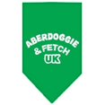 thumbnail image 1 of Aberdoggie Uk Screen Print Bandana Emerald Green Small, 1 of 1