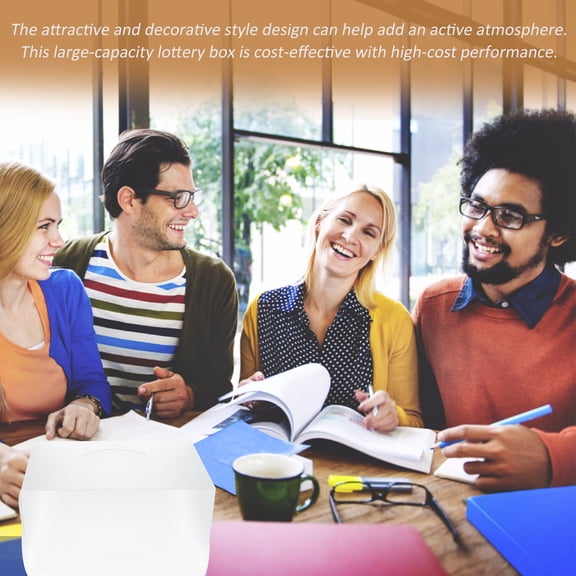 NIAIZEK Transparent Raffle Boxes with Slot, 2 Pieces, PP Plastic Ticket Draw Boxes for Events and