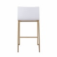 thumbnail image 5 of LumiSource Mara Counter Stools, Gold/White, Set Of 2 Stools, 5 of 8