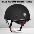 thumbnail image 3 of ILM Half Face Half Helmet Motorcycle Light Weight Sun Visor Quick Release Buckle ATV, Scooter, UTV, Street Bike DOT(Matte Black, X-Large), 3 of 6