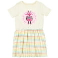 thumbnail image 3 of Inktastic Robotics Girl Robot Gear Girls Toddler Dress, 3 of 5