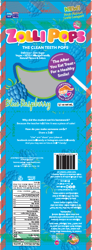 Zollipops Pochette Lollypops Framboise Bleue 88g