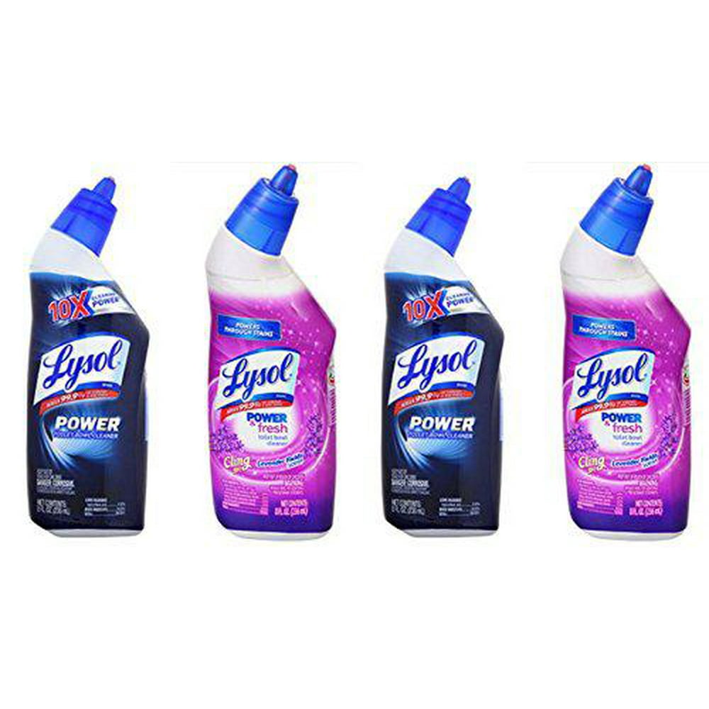 lysol power and fresh toilet bowl cleaners, lavender