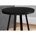 thumbnail image 2 of Miekor Furniture Accent Table, Side, Round, End, Nightstand, Lamp, Living Room, Bedroom, Black Laminate, Black Metal, Contemporary, Modern 56306, 2 of 7