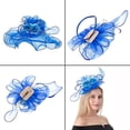 thumbnail image 6 of Women Oganza Sun Hat Church Wide Brim Wedding Formal Fascinator Hat, 6 of 6