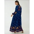thumbnail image 6 of Printed Long Sleeve Viscose Maxi Dress, 6 of 7
