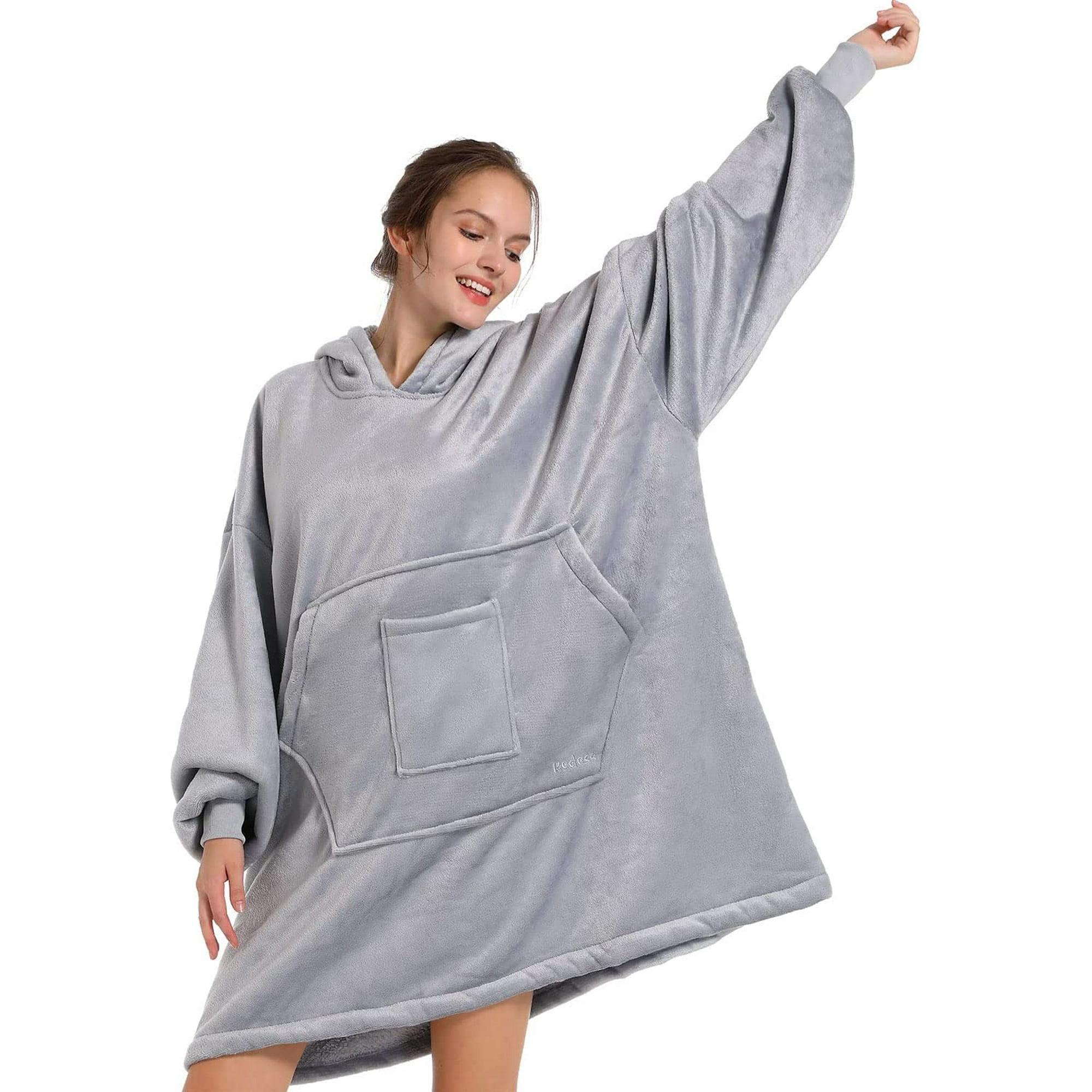 Blanket Hoodie Sweatshirt, Wearable Blanket Oversized Sherpa with Sleeves  and Giant Pocket, Cozy Big Blanket Hoodie Super Plush Warm for Adults Men  Women u0026 Kids u0026 Teen | Walmart Canada