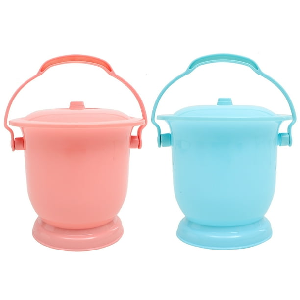 2pcs adulto urinario cubo de cubo de urinario para el hogar contenedor de urinario portátil Portable adulto Spittoon con tapa