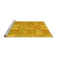 thumbnail image 2 of Ahgly Company Machine Washable Indoor Rectangle Abstract Yellow Modern Area Rugs, 8' x 10', 2 of 4
