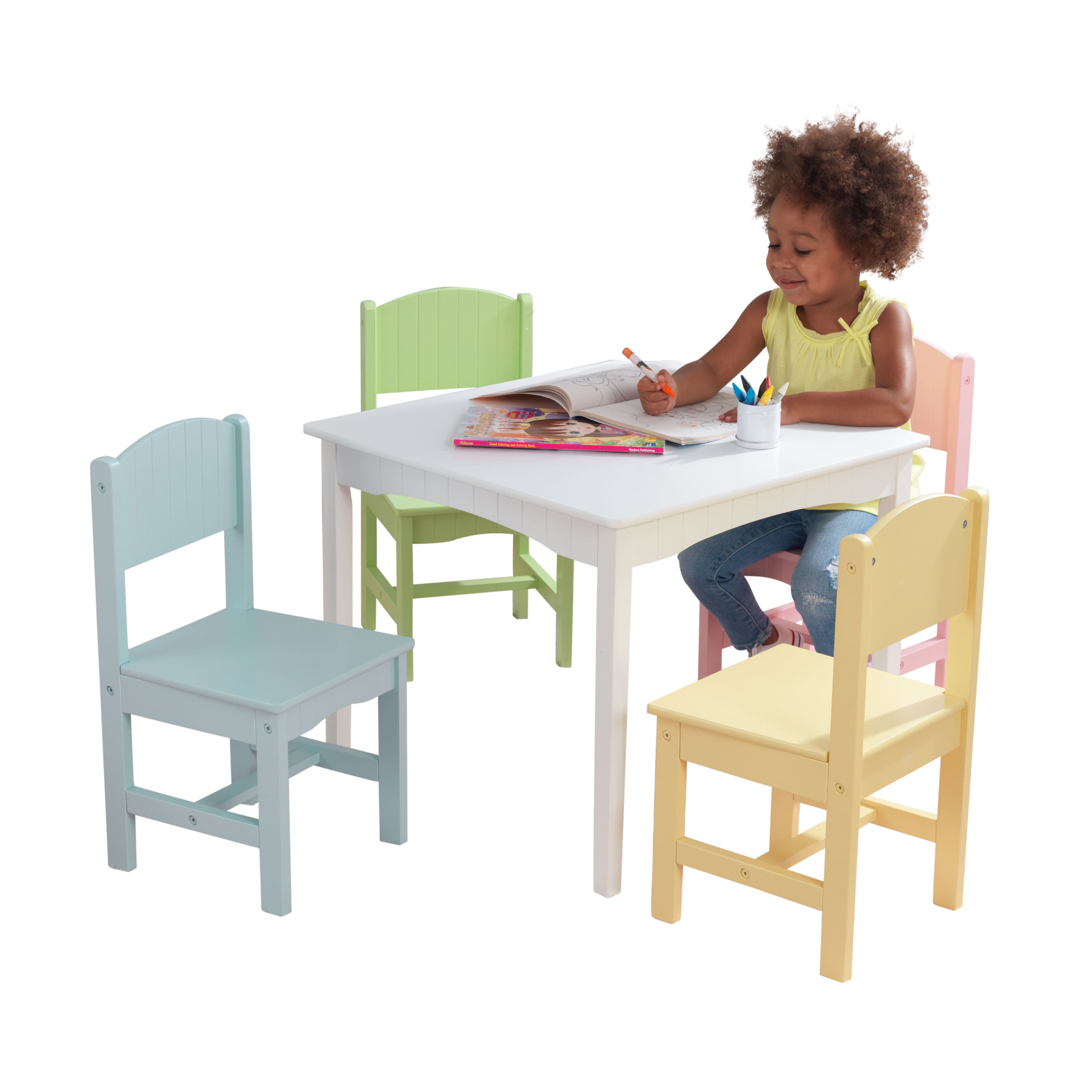 KidKraft Nantucket Pastel Table & Four Chair Set