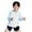 Blue, variant on MXIEZI 6-13 Years Boys Girls Hooded Sun Protection Jacket for Kids Teen Colour Blocking Toddler Sun Shirt UV Protection Sunsuits UPF 50+ Outdoor Rashguard