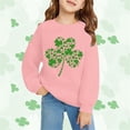 thumbnail image 2 of Mercatoo Kids St 𝐏atricks Day Sweatshirt Girls Boys Crewneck Long Sleeve Pullover Toddler Cloverss Shirt Sweater Tops Clothes, 2 of 6