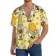 thumbnail image 1 of Fotbe Garden Honeybee Gnomes Camisa Estampada de Manga Corta para Hombre, Casual de Verano, Estilo Playero, Sin Arrugas-3X-Large, 1 of 5