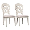 thumbnail image 1 of Farmhouse Reimagined White Splat Back Side Chair (RTA)-Set of 2, 1 of 8