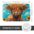 thumbnail image 2 of Vsdgher Cute Cow Sunflowers Art Flannel Anti-Slip Floor Mat Comfort Mat Outdoor Rug, Indoor Outdoor Rugs for Home, Office, Laundry 16''x24''in, 2 of 7