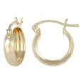 thumbnail image 1 of Arracada Bangle Imperial Jewelry Oro 10k Diamantado Rombos 12mm, 1 of 4