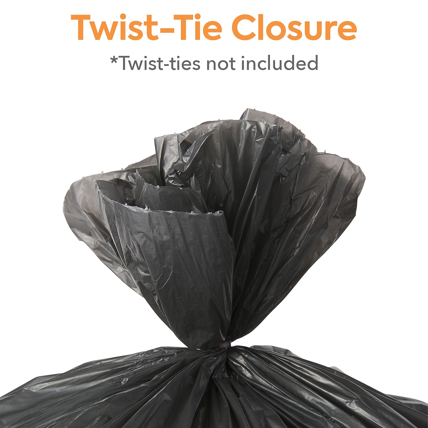 Staples Coastwide Professional 40-45 Gallon Trash Bag 40" x 46" Low Density 0.65 Black 125 Bags/Box