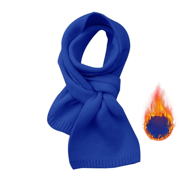 Scarf Warm Solid Color For Women Autumn And Winter Solid Color Patch Versatile And Fashionable Knitted Shawl Wraps For Women