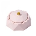 thumbnail image 1 of Cenicero nórdico, cenicero de corona de acero inoxidable, lavable, decoración artística para el hogar (rosa) Ehuebsd Libre de BPA, 1 of 9