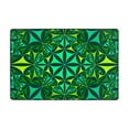 thumbnail image 1 of Green Shades Kaleidoscope Rugs Doormat, Non-Slip Absorbent Door Mat Front Back Doormat Entryway Rugs 36"x24", 1 of 8