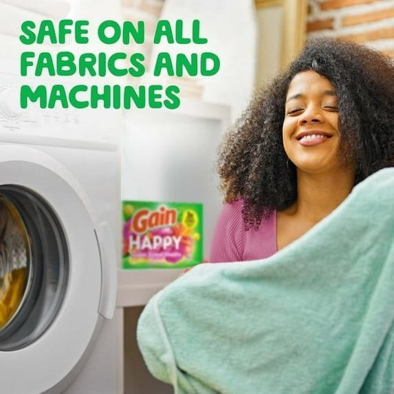 2 pack Gain Super Sized Dryer Sheets, Happy, Hibiscus Hula Scent, 120 Count