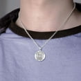 thumbnail image 3 of PicturesOnGold.com Saint Lawrence Religious Medal Female Adult - 3/4 inch Size of a Nickel -Sterling Silver, 3 of 8