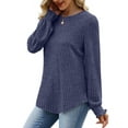 thumbnail image 3 of Fantaslook Womens Tops Dressy Casual Long Sleeve Shirts Fashion Blouses Lightweight Fall Sweaters, 3 of 7