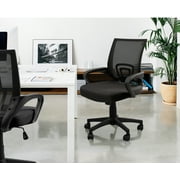 Furmax Mesh Office Chair Managers Chair with Swivel & Lumbar Support, 250 lb. Capacity, Black