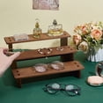 thumbnail image 3 of Wooden Display Riser 3-Tier Perfume Stand Rack Rustic Cosmetic Jewelry Organizer Riser, 3 of 5